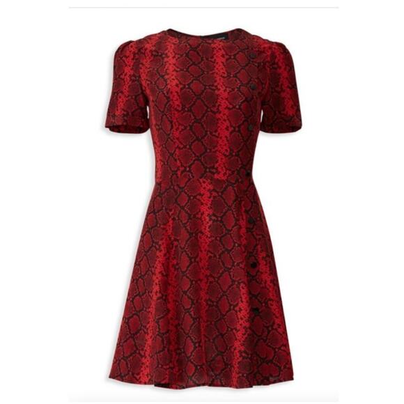 The Kooples Dress Snake Print Dress Small - Picture 4 of 16